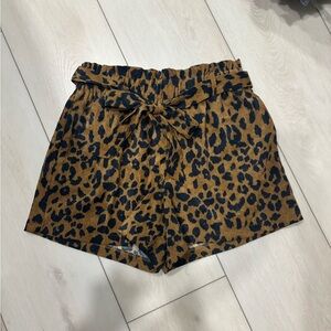 Leopard Print Women's Shorts